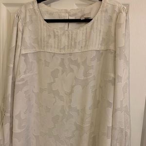 Flirty cream blouse from the Loft